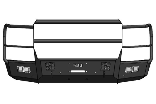 Flog Industries FIFS-G2535-2428F-FG 2024-2028 GMC Sierra 2500/3500 Frontier Series Front Winch Bumper Full Guard