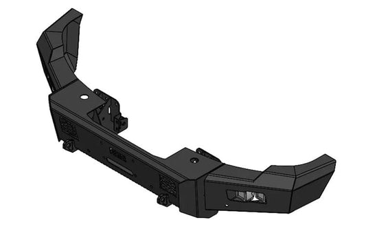 Flog Industries FIFS-G2535-2023F-s 2020-2023 GMC Sierra 2500/3500 Frontier Series Front Winch Bumper Base with Sensors