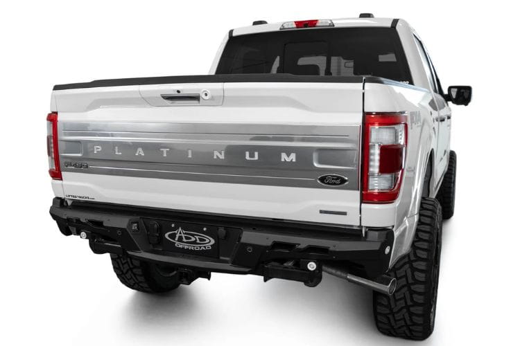 ADD Black Label rear bumper R190020NA0103 for 2024-2026 Ford F150 durable black rear bumper by Addictive Desert Designs