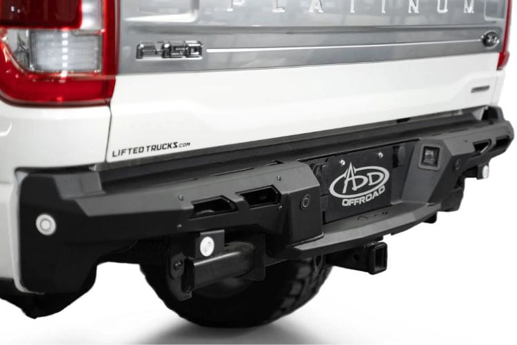 ADD Black Label rear bumper R190020NA0103 for 2024-2026 Ford F150 durable black rear bumper by Addictive Desert Designs