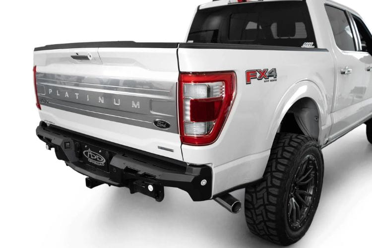 ADD Black Label rear bumper R190020NA0103 for 2024-2026 Ford F150 durable black rear bumper by Addictive Desert Designs