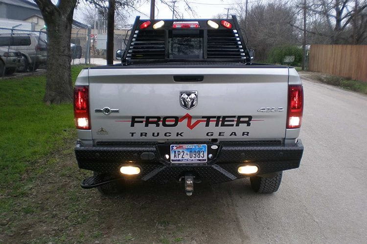 Frontier 110-41-0009 Dodge Ram 2500/3500 2010-2024 Heavy Duty Open Window Headache Rack with Lights