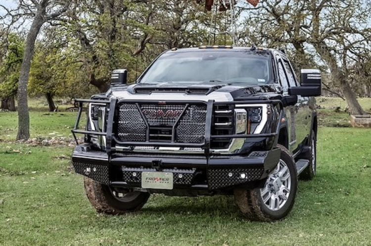 Frontier Steel Commercial front bumper 170-32-4007 for 2024-2026 GMC Sierra 2500HD/3500HD durable aftermarket steel bumper