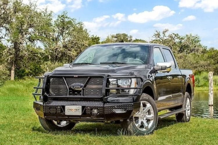 Frontier Front Bumper Replacement 300-52-1009 for 2021-2023 Ford F150, durable Frontier Gear bumper for truck front-end protection