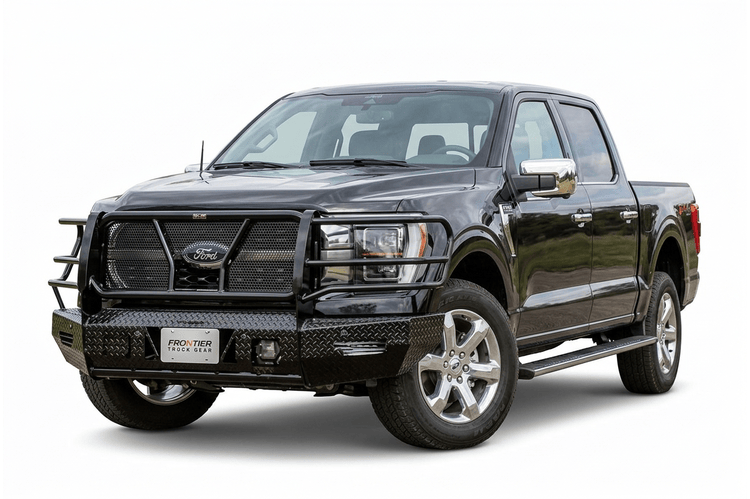Frontier Front Bumper Replacement 300-52-1009 for 2021-2023 Ford F150, durable Frontier Gear bumper for truck front-end protection