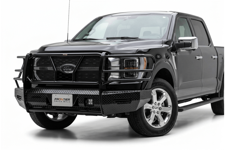 Frontier Front Bumper Replacement 300-52-1009 for 2021-2023 Ford F150, durable Frontier Gear bumper for truck front-end protection