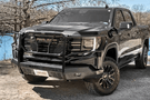 Frontier 300-32-2008 replacement bumper for GMC Sierra 1500 (2022-2026) – durable front bumper guard with Frontier grille guard and camera compatibility