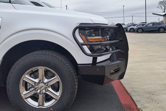Frontier Steel front bumper 300-52-4009 for 2024-2026 Ford F150 durable diamond steel front bumper black protection
