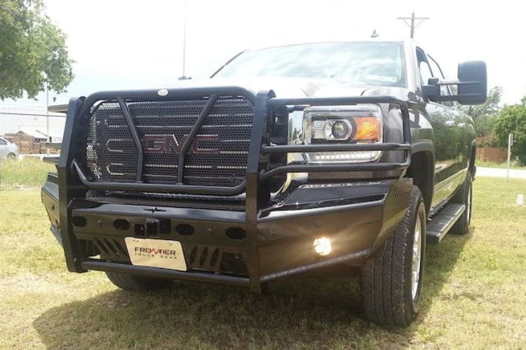 Frontier Truck Gear Pro front bumper 130-31-5005 for 2015-2019 GMC Sierra 2500HD/3500HD durable Frontier bumper black