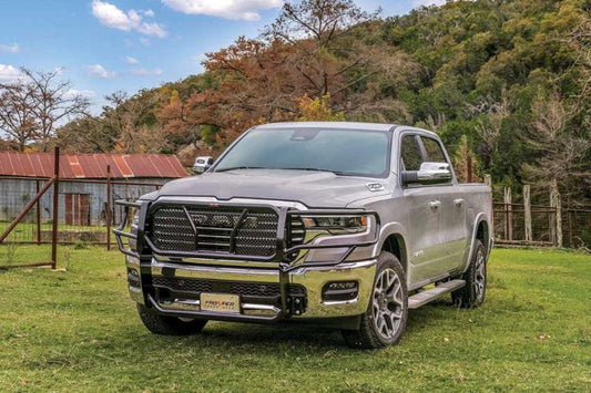 Frontier Truck Gear grille guard 200-42-5009 for 2019-2026 Ram 1500 durable frontier grille guard truck front protection