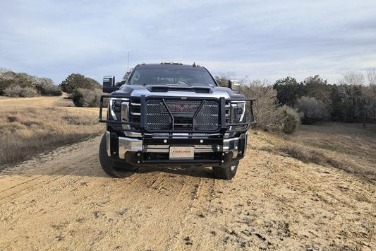 Frontier grille guard 200-32-4006 for 2020-2026 GMC Sierra 2500HD/3500HD durable frontier truck grille guard protection