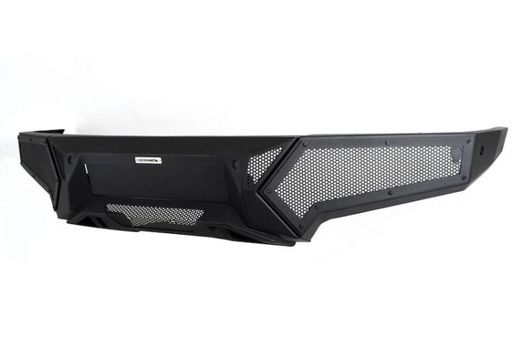 Go Rhino Element Front Bumper 341861T for 2023-2026 Chevrolet Silverado 1500 with power-actuated hide-away light bar mount design