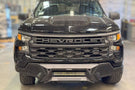 Go Rhino Element Front Bumper 341861T for 2023-2026 Chevrolet Silverado 1500 with power-actuated hide-away light bar mount design