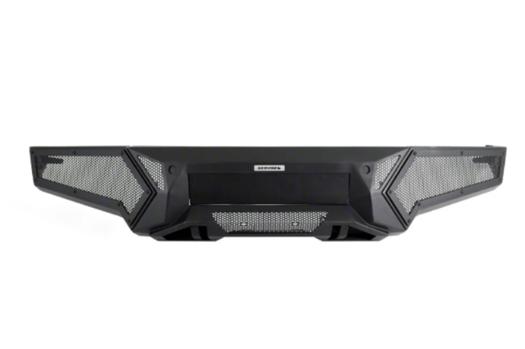 Go Rhino front bumper Element 341301T for 2019–2026 Ram 1500 Rebel with power hide-away light bar mount.