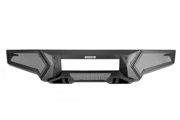 Go Rhino Element Front Bumper 34186T for 2023-2026 Chevy Silverado 1500, with fixed light bar mount and rugged truck protection