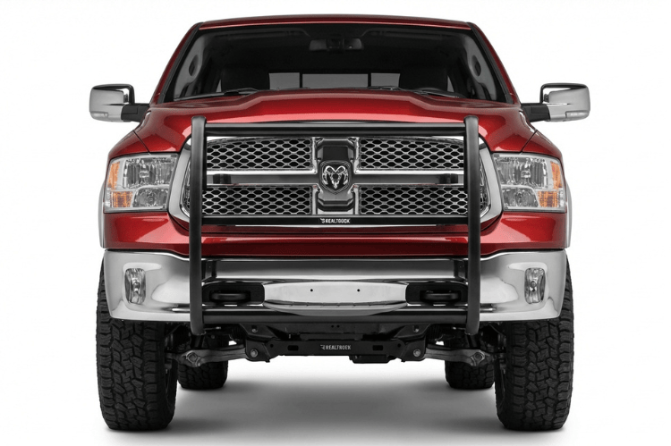 Go Rhino 3000 Series black grille guard 3128B for 2009–2018 Dodge Ram 1500 truck