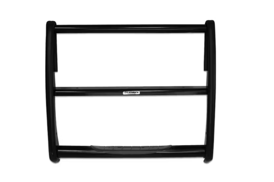 Go Rhino 3000 Series grille guard 3150B for 2003–2006 Chevy Avalanche 1500, heavy-duty steel grille guard for front-end protection.