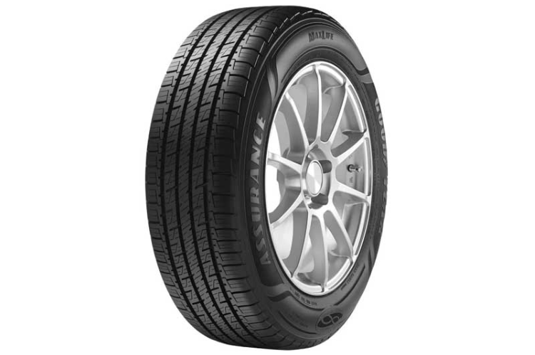 Goodyear 110780545 Assurance MaxLife 205/65R16, long-lasting Goodyear all-season tire for passenger cars
