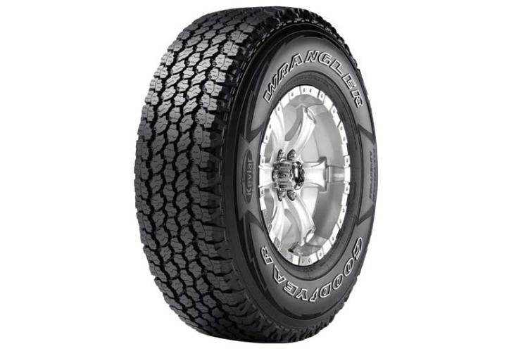 Best all terrain tires by Goodyear 758089572 235/75R17, designed for trucks and SUVs