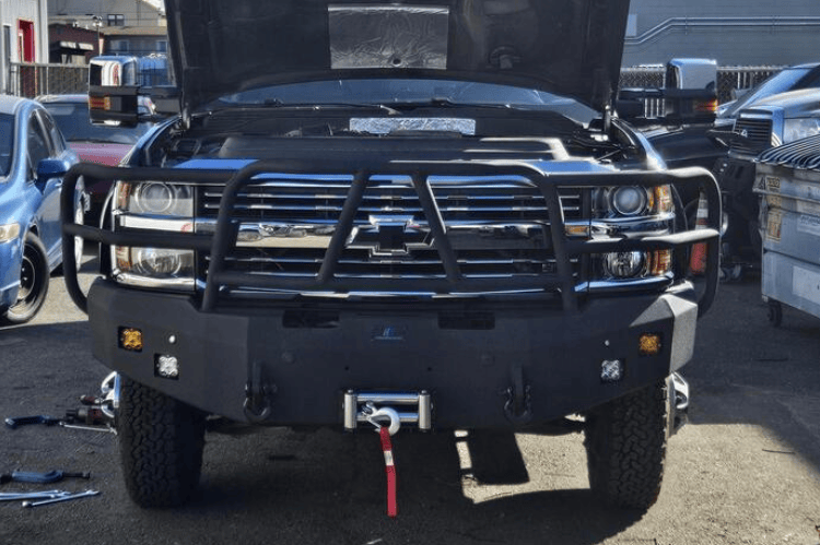Heavy-Duty Hammerhead 600-56-0277 Front Bumper with Winch Mount for 2015-19 Chevy Silverado 2500/3500