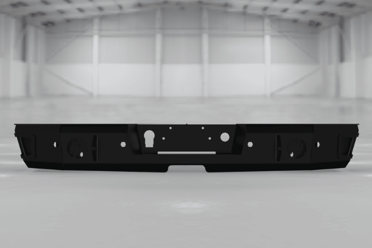 Back bumper upgrade for Silverado 2500/3500 featuring Hammerhead rugged design