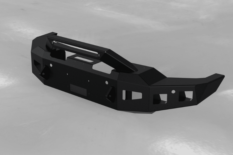 Hammerhead 600-56-0977 Chevy Silverado 2500/3500 2020-2023 Front Bumper Formed Guard Winch Ready