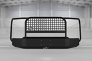 Heavy-duty Hammerhead TVI front bumper with full brush guard for Chevy Silverado 2500/3500 2024-2025.