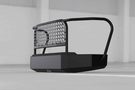 Heavy-duty Hammerhead TVI front bumper with full brush guard for Chevy Silverado 2500/3500 2024-2025.
