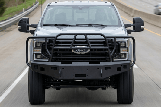 Hammerhead Front Winch Bumper with Full Brush Guard (No Mesh) for 2023-2025 Ford F250/F350 Super Duty