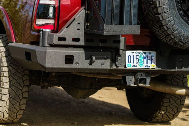 Chassis Unlimited Octane CUB960321 offroad high-clearance rear bumper with dual swing out for 2010–2025 Ram 2500/3500