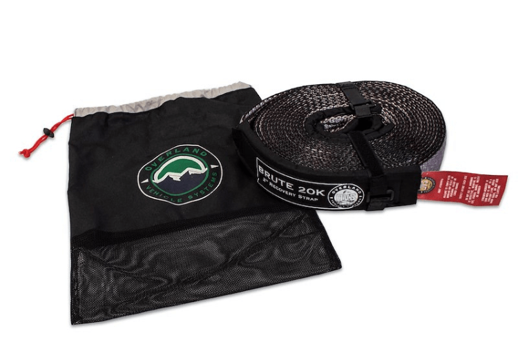 Brute 20K recovery strap with black drawstring bag.