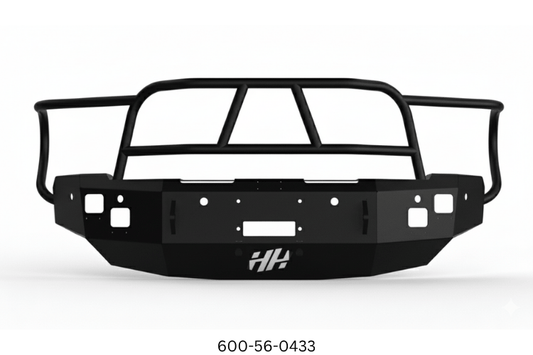 Heavy-duty 2018 Dodge Ram 2500 with Hammerhead bumper, UWS toolbox, and Draw-Tite hitch from the Heavy Hauler Kit