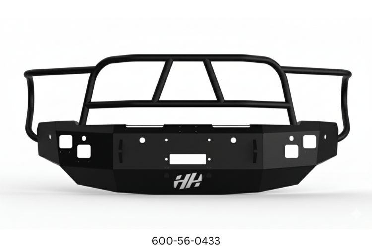 Heavy-duty 2018 Dodge Ram 2500 with Hammerhead bumper, UWS toolbox, and Draw-Tite hitch from the Heavy Hauler Kit