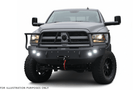 Heavy-duty 2018 Dodge Ram 2500 with Hammerhead bumper, UWS toolbox, and Draw-Tite hitch from the Heavy Hauler Kit