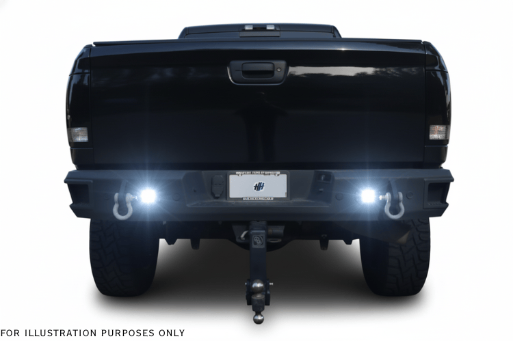 Heavy-duty 2018 Dodge Ram 2500 with Hammerhead bumper, UWS toolbox, and Draw-Tite hitch from the Heavy Hauler Kit
