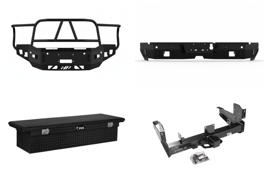2024 Dodge Ram 2500 Heavy Hauler Kit with Hammerhead bumper, UWS toolbox, and Draw-Tite hitch built for power, protection, and hauling strength