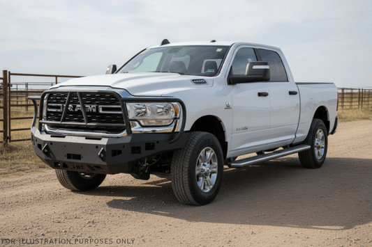 2024 Dodge Ram 2500 Heavy Hauler Kit with Hammerhead bumper, UWS toolbox, and Draw-Tite hitch for rugged hauling power