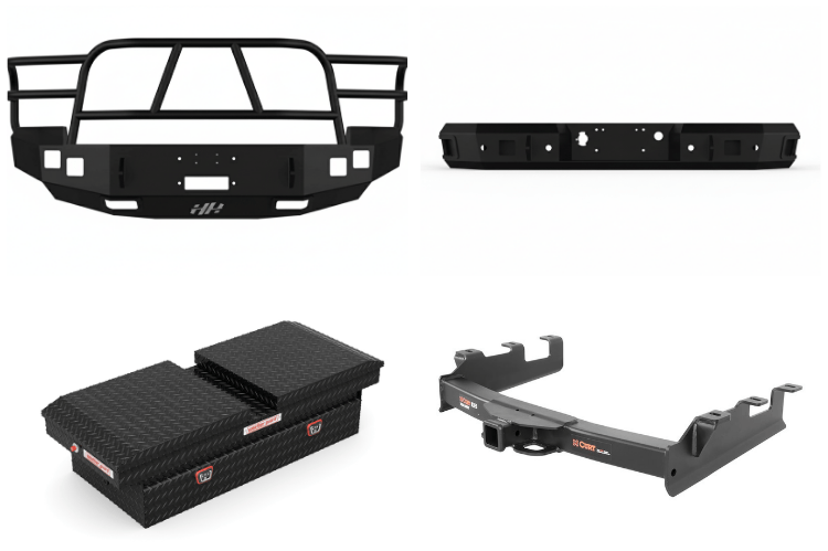 Heavy Hauler Kit for 2007 Chevy Silverado 2500 featuring Hammerhead steel bumper, Weather Guard toolbox, and Curt hitch for heavy-duty performance
