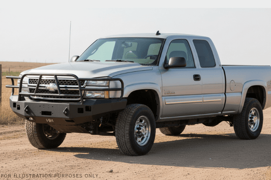 Heavy Hauler Kit for 2007 Chevy Silverado 2500 featuring Hammerhead steel bumper, Weather Guard toolbox, and Curt hitch for heavy-duty performance