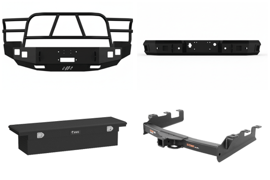 2007 Chevy Silverado 2500HD Heavy Hauler Kit with Hammerhead bumper, UWS toolbox, and Curt hitch built for strength, hauling, and durability