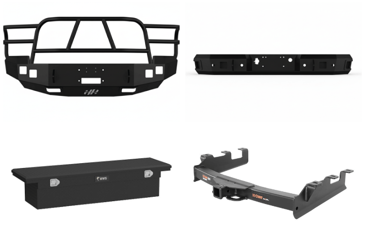 2007 Chevy Silverado 2500HD Heavy Hauler Kit with Hammerhead bumper, UWS toolbox, and Curt hitch built for strength, hauling, and durability