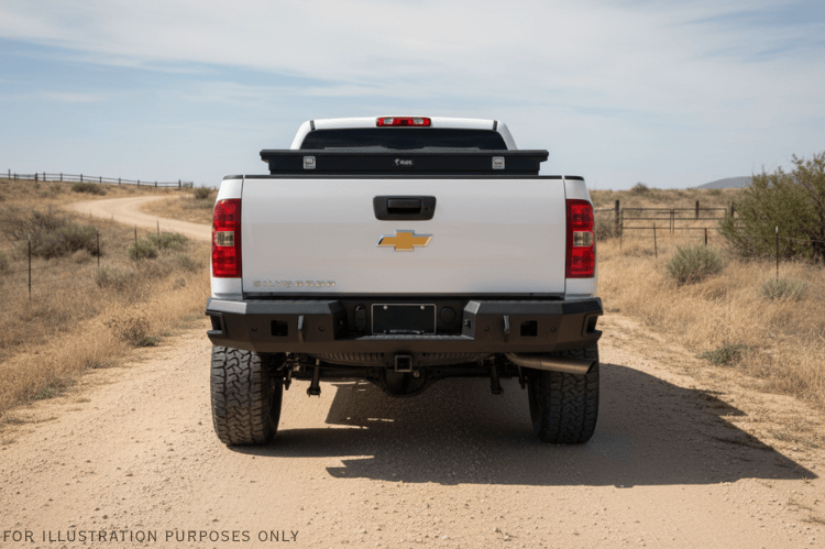 2007 Chevy Silverado 2500HD Heavy Hauler Kit with Hammerhead bumper, UWS toolbox, and Curt hitch built for strength, hauling, and durability