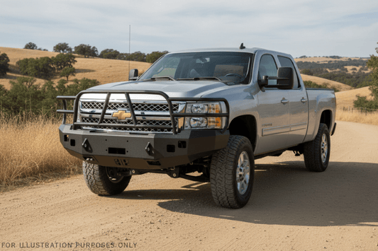 2014 Chevy Silverado 2500HD Heavy Hauler Kit with Hammerhead bumper, UWS toolbox, and Curt hitch built for strength, hauling, and durability