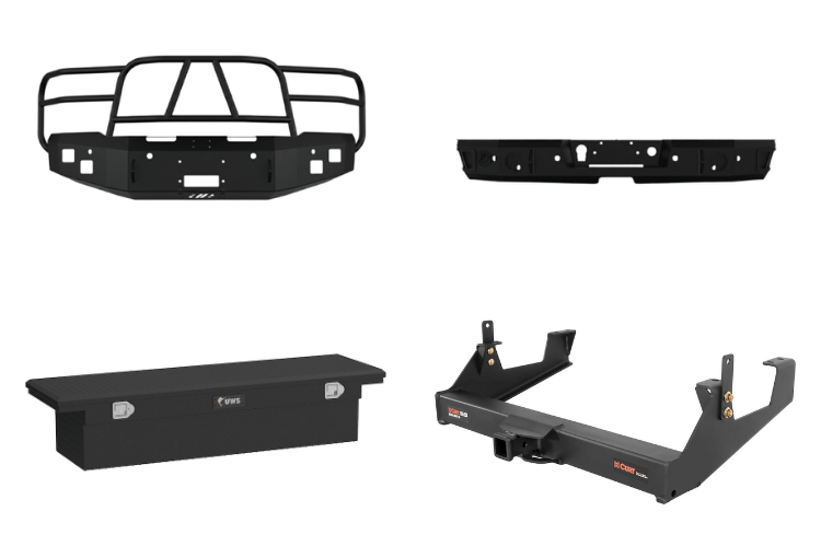 2019 Chevy Silverado 2500HD Heavy Hauler Kit with Hammerhead bumper, UWS toolbox, and Curt hitch for rugged hauling performance