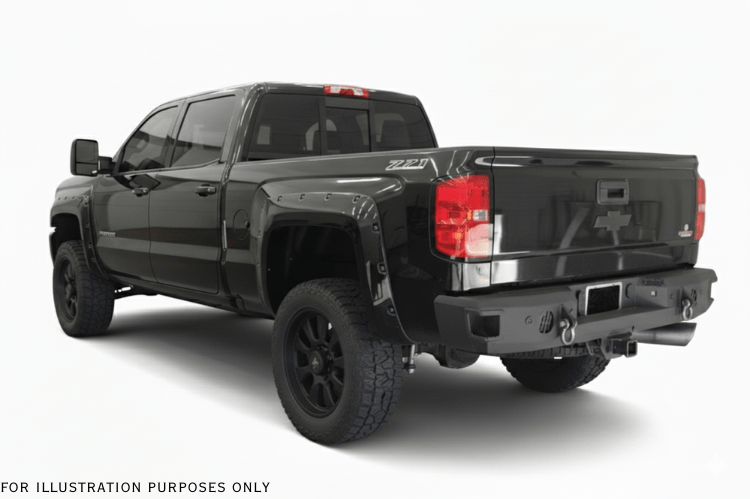 2019 Chevy Silverado 2500HD Heavy Hauler Kit with Hammerhead bumper, UWS toolbox, and Curt hitch for rugged hauling performance