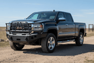 Rugged 2019 GMC Sierra 2500HD Heavy Hauler Kit designed for jobsite power – Hammerhead bumper, UWS toolbox, and Curt hitch