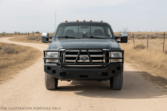 Fully equipped 2007 Ford F250 Superduty Heavy Hauler Kit featuring Hammerhead bumpers, UWS toolbox, and Curt hitch — built for work and adventure