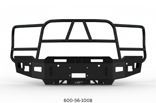 Durable 2023 GMC Sierra 2500HD setup with Heavy Hauler Kit for hauling and towing – Hammerhead bumper, UWS toolbox, Curt hitch