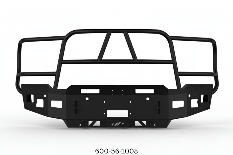 Durable 2023 GMC Sierra 2500HD setup with Heavy Hauler Kit for hauling and towing – Hammerhead bumper, UWS toolbox, Curt hitch