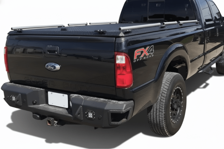 Heavy Hauler Kit for 2016 Ford F250 Superduty featuring Hammerhead bumper, UWS toolbox, and Curt hitch for complete HD truck protection